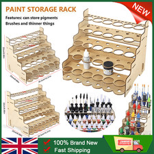 Model Paint Storage Rack Wood Craft Paints Organizer Holder Pigments Shelf Empty