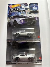 1/64 HOT WHEELS FAST & FURIOUS 1967 CHEVROLET CAMARO OFF ROAD SILVER - Set Of 2