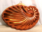 Vintage Large Nautilus Seashell Copper Gelatin Jello Mold and 4 Individual Molds — photo 2