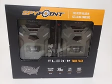 Spypoint Flex M Twin Pack 28 Megapixel Cellular Trail Cameras New Sealed 