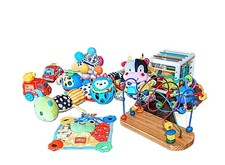 Mixed Lot of 11 Infant Toddler Crib Toys Teather Rattle EUC