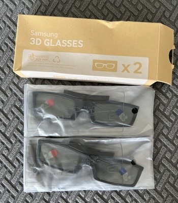 Samsung 3D Active Glasses Model SSG-5100GB Lot of 2 Pairs Smart TV SEALED MINT