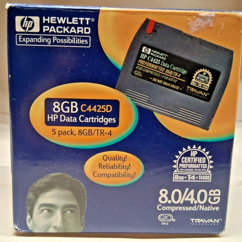 NEW HP Hewlett Packard C4425 Data Cartridge Tape 8 GB compressed