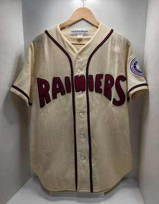 Vintage Seattle Rainiers Ebbets Field Flannels Wool 50s 60s Jersey Mens