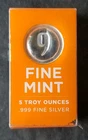 9 Fine Mint 5oz Silver Bar in a Plastic Box