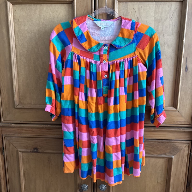 Briton Court Girls Dress. Size 8Y. Multicolor.
