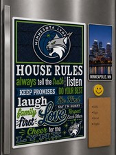 🏀 Minnesota Lynx House Rules 4" x 5.1/2" Magnet