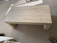 Waterfall Travertine Coffee Table by Michael Taylor, u.s.a. Circa 1980’s