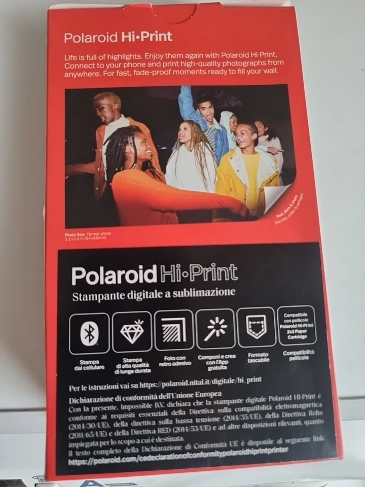 Polaroid Hi-Print 2x3 Stampante Fotografica Portatile - Immagine 2 di 4