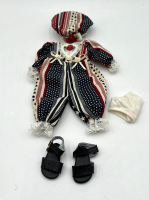 Mary Engelbreit Doll Ann Estelle 10'' Doll Stars and Stripes Romper Outfit Set