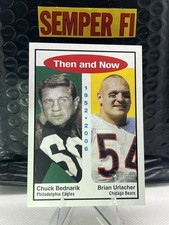 #TN2 Chuck Bednarik / Brian Urlacher 2006 Topps Heritage Then and Now Free Ship