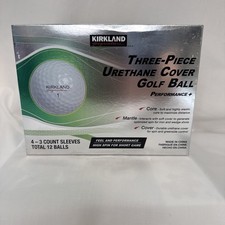 Kirkland Signature Urethane Cover Golf Balls, 4- 3 Count Sleeves New In Box