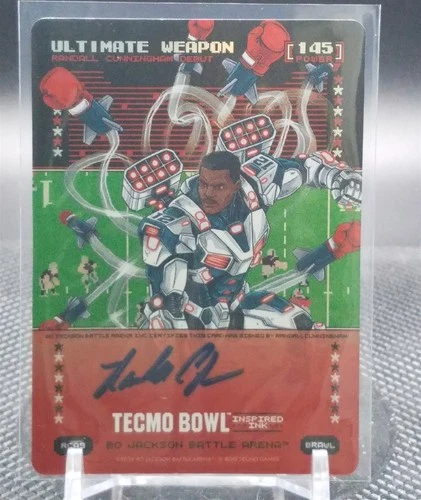 Bo Jackson Battle Arena Tecmo Bowl Ultimate Weapon Randall Cunningham AUTO Brawl