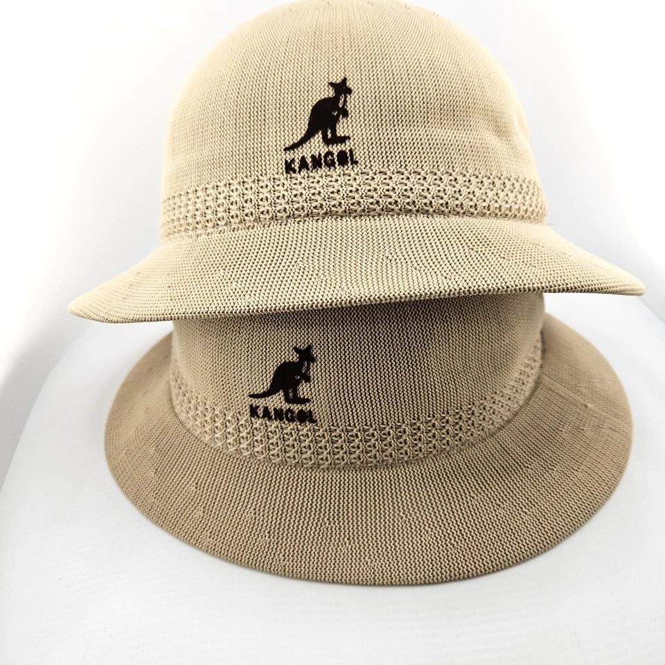 (2) Sombrero de francotirador Kangol Riviera años 80 hecho en Inglaterra talla PEQUEÑO sombrero de cubo Foto 2 de 4