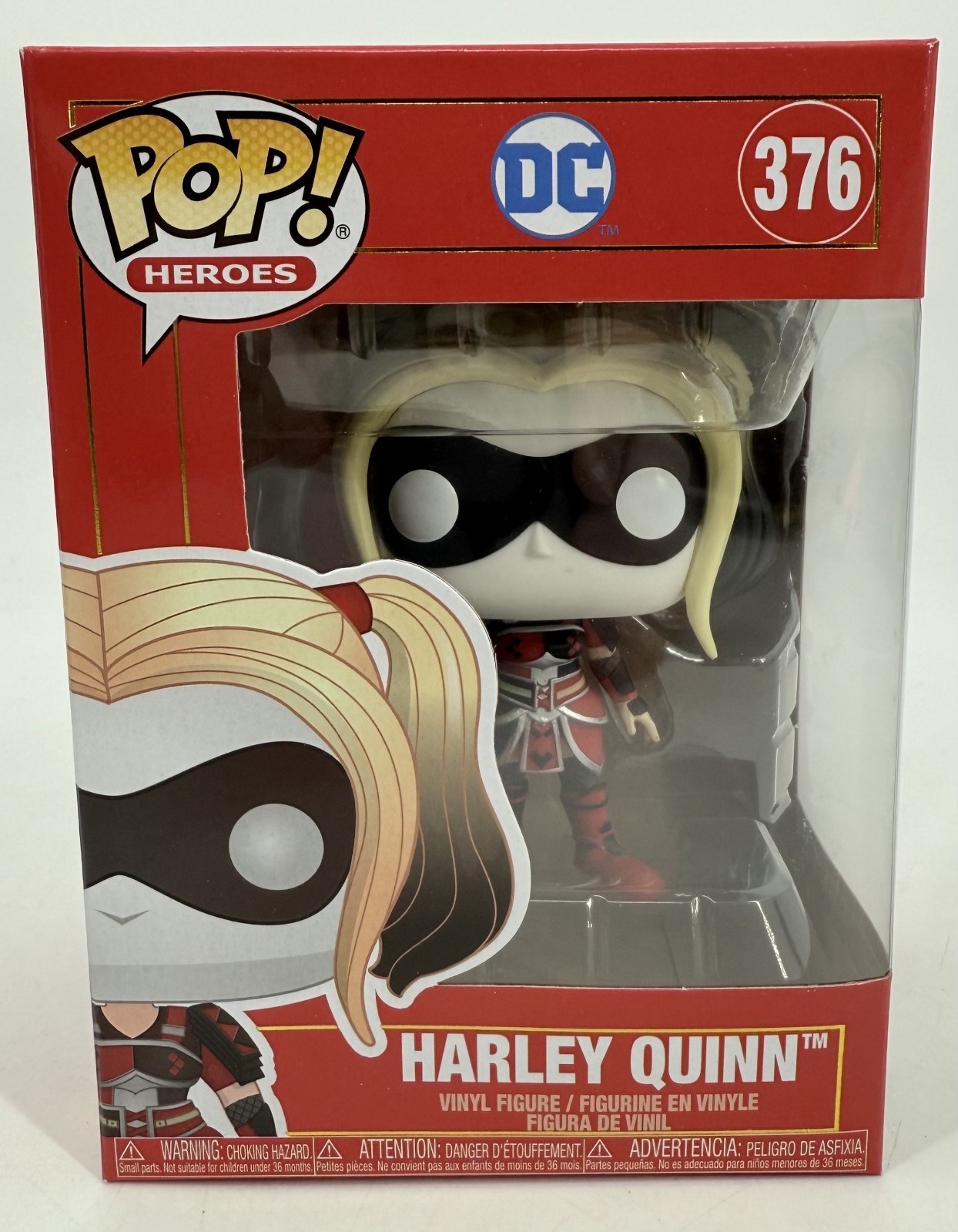 Funko Pop! Heroes Dc Harley Quinn #376 Vinyl Figure Imperial Palace Red Box