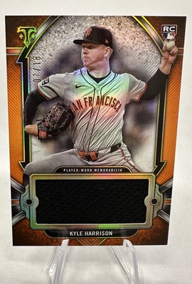 KYLE HARRISON  /18 - 2024 TOPPS TRIPLE THREADS JUMBO ORANGE ROOKIE  PATCH