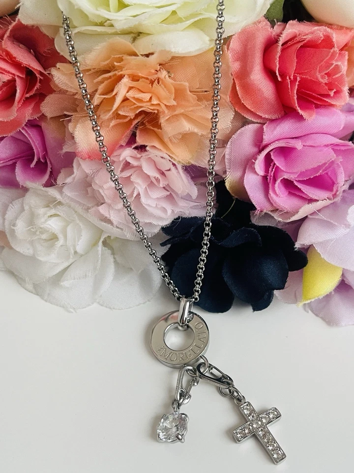 Collana Morellato Happy Charm Croce E Cristallo - Immagine 4 di 4