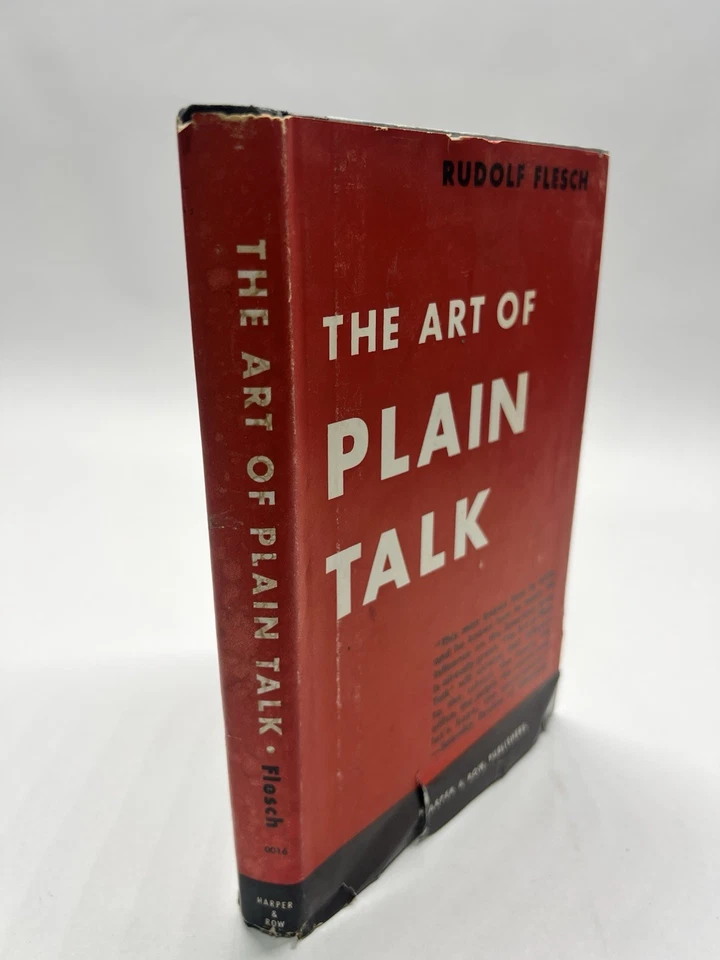 The Art of Plain Talk (1946) ~ Rudolf Flesch ~ First Edition ~ HC/DJ - Image 2 of 4