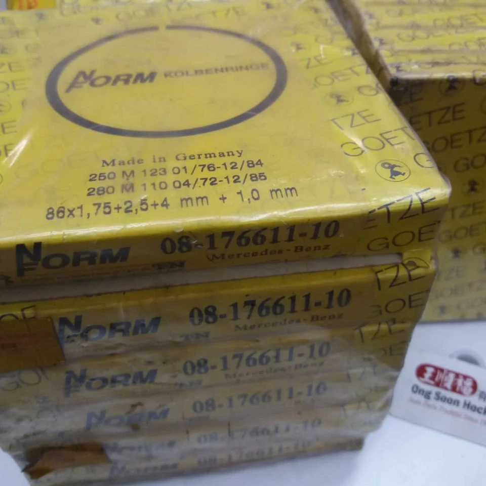 M110 Mercedes 280SE 280S 280E W126 W116 W123 Piston Ring 86mm Goetze 08-1766 - Image 3 of 3