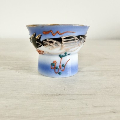 Japanese moriage dragonware sake cup