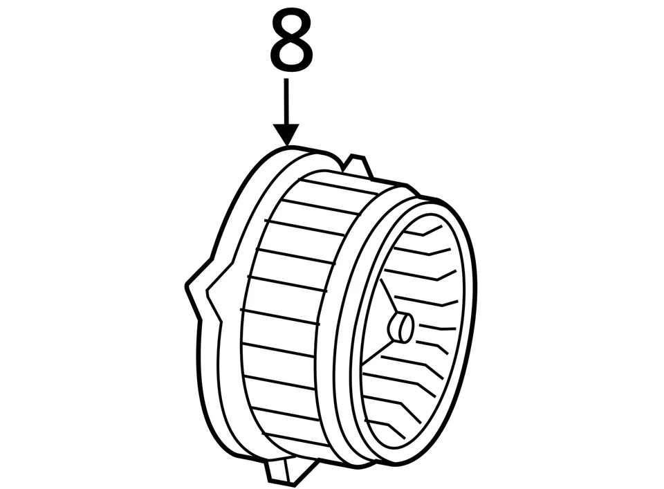 Motor soplador trasero compatible con 11-17 Odyssey 2736144 Foto 4 de 4