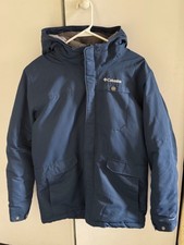 Free Kid Columbia Jacket Omni Tech Waterproof Thermal Insulated Hooded Comfort