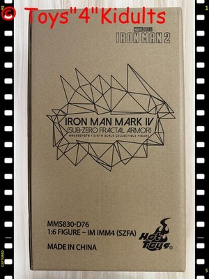 Hot Toys MMS830D76 Ironman Iron Man 2 Mark IV 4 (Sub-Zero Fractal Armor) New
