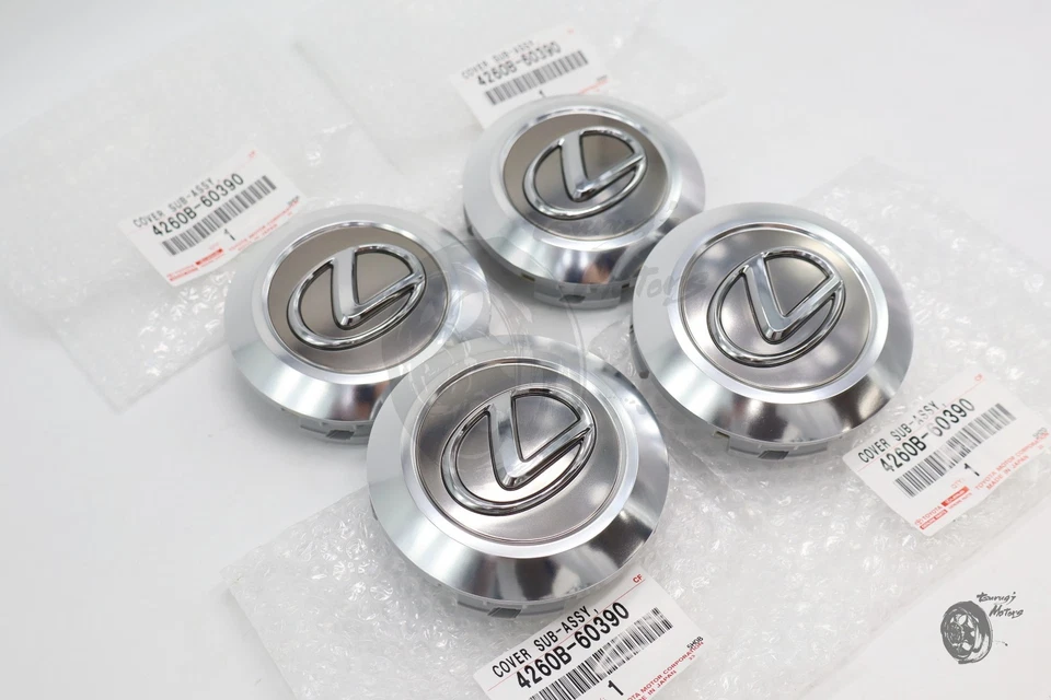 Tapacubos centro rueda adorno original TOYOTA LEXUS LX570 4260B-60390 ×4 FABRICANTE DE EQUIPOS ORIGINALES NUEVO Foto 4 de 4