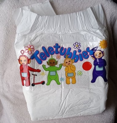 Mega Adult Disposable ABDL diaper- Teletubbies -READ DESCRIPTION