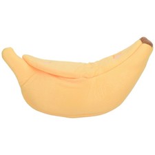 2X(Cute Banana Bed, Pet Bed Soft Embrace Bed, Lovely Pet Bed for Cats,5483