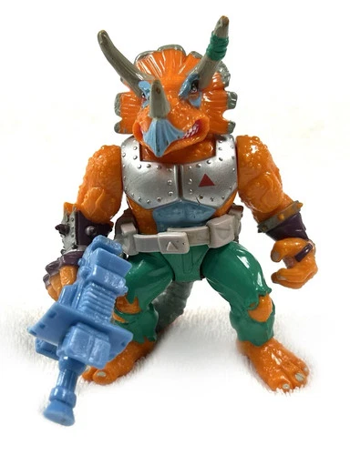 TMNT Triceraton Action Figure Vintage 1990s Mutant Villain Toy – Ninja Turtles