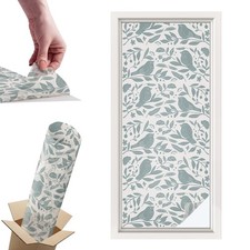 Frosted Glass Window Film Privacy Glass Film Bird Motif Animals Green