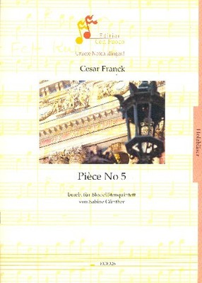 Franck, César - Piece no.5 - für 5 Blockflöten (SAATB)
