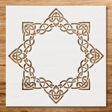 Celtic Border Logo Stencil for Custom Painting and Creative Projects - Stenci…