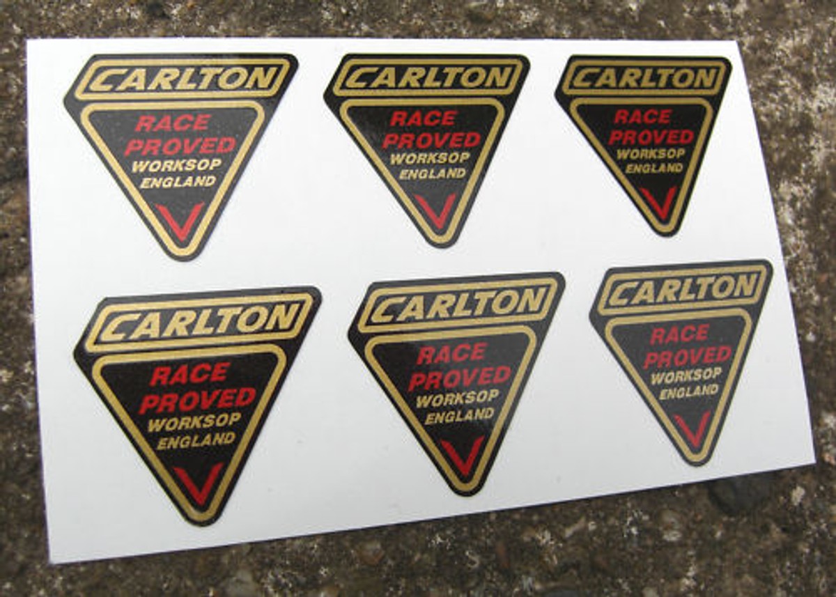 Carlton 50's Vintage Cycle Telaio Decalcomanie Adesivi Carlton 50's Vintage Cycle Telaio Decalcomanie Adesivi