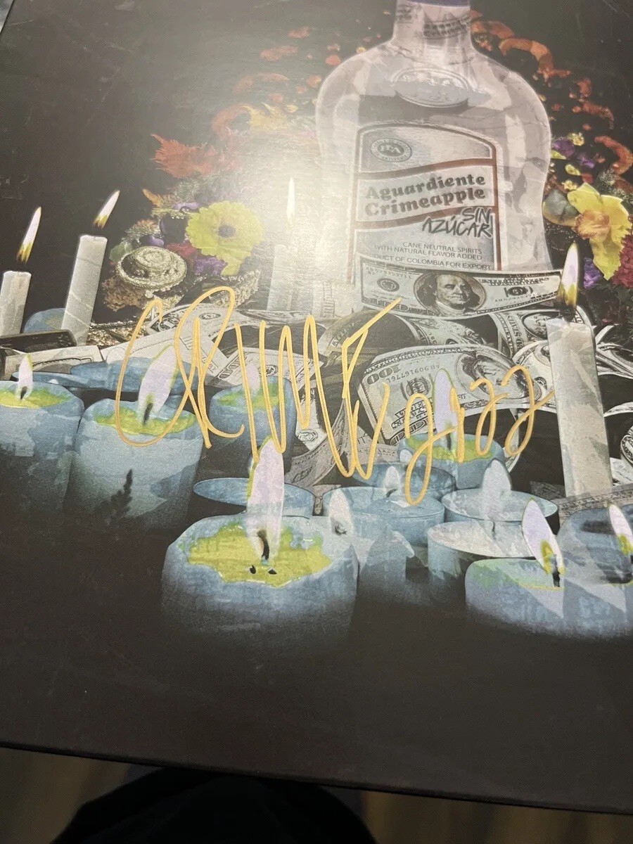 Crimeapple Aguardiente Big Ghost LTD Picture Vinyl SIGNED Daupe