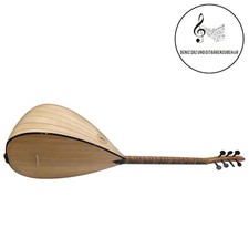 Baglama Saz Kisa Sap Kelebek Agacı + Canta inkl. Zubehör Kurzhals