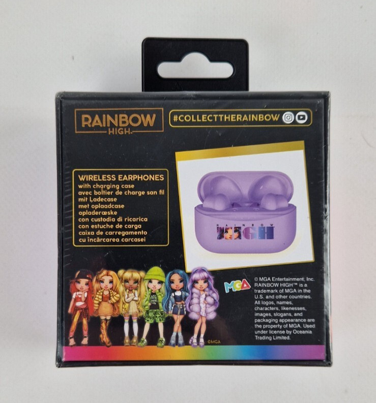 Écouteurs TWS Rainbow High OTL Technologies oreillettes Bluetooth violettes - 2