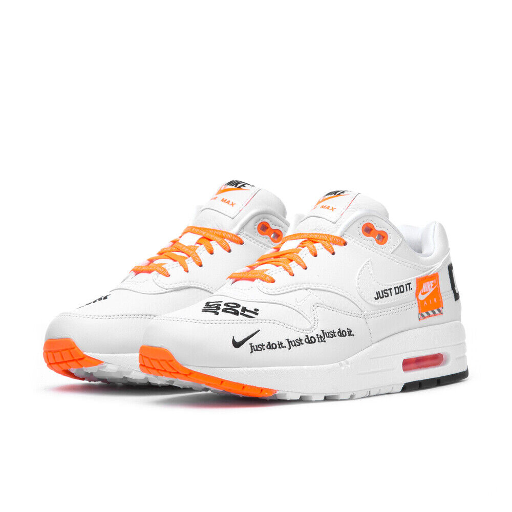 gene realimentación Un pan Nike MEN&#039;S Air Max 1 SE JUST DO IT PACK White Orange SIZE 14 BRAND NEW  | eBay