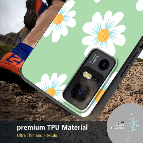 Personalisierte stoßfeste Handyhülle für TCL 50 40 XE 30 20 SE 405 505 Gänseblümchen Abdeckung - Bild 65 von 95