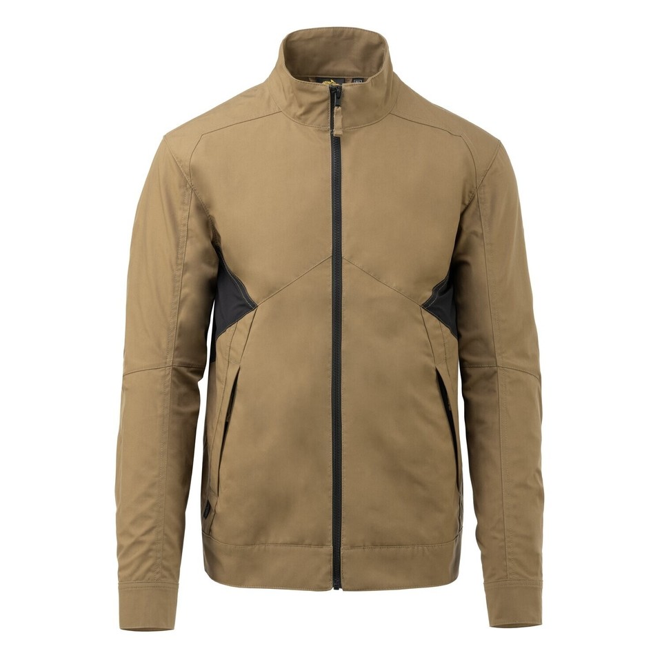 Helikon-Tex Greyman Urban Line jas voor heren, jas, jas, 5 zakken, ritssluiting, mantels, lentejassen, bomberjack, Earth Brown/Zwart, S