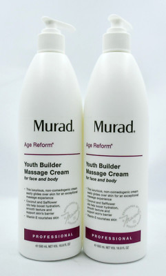 Murad Professional Youth Builder Massage Cream - 16.9 fl oz/500ml [ 2 Pack]