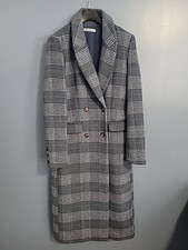 Reformation double breasted wool York plaid coat size S - sold out, worn 3x