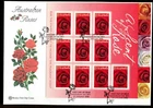 2006 Australian Roses (Self Adhesive $5 Sheetlet) Wesley FDC