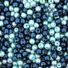 UnCommon Artistry Glass Pearl Beads 200pcs 4mm -Caribbean Mix