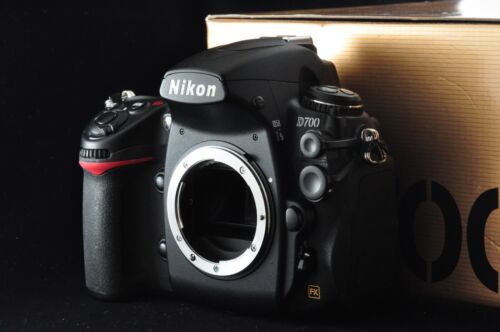 Near Mint Boxed Nikon D700 12.1 MP Black Digital SLR Camera Lens From JAPAN