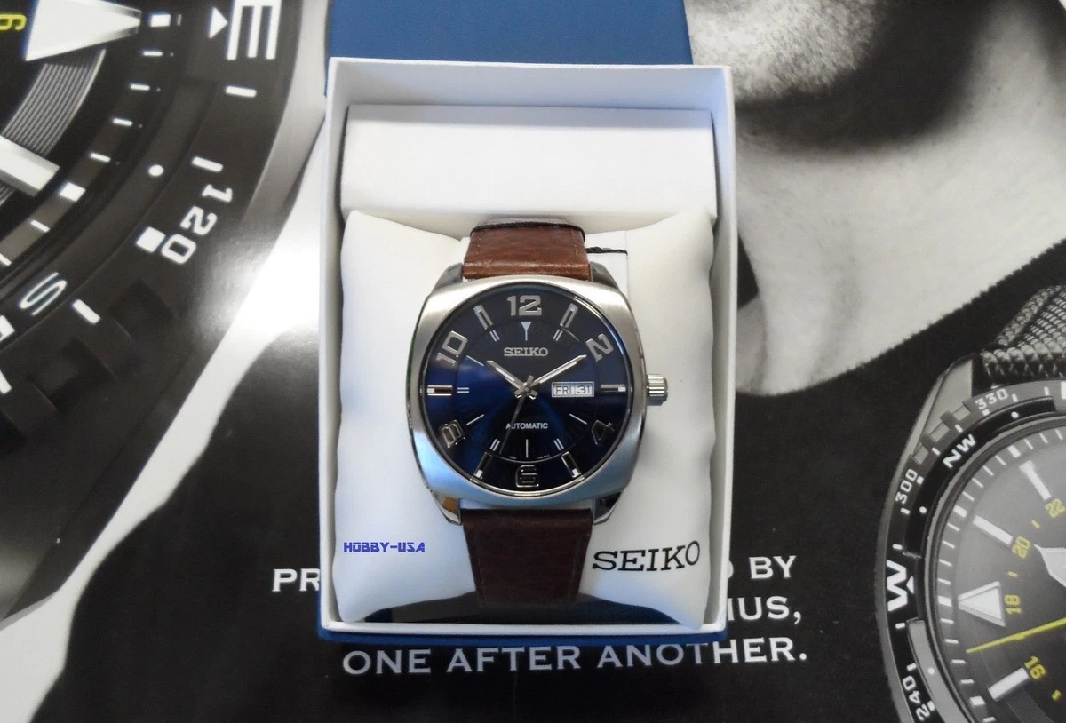 SEIKO RECRAFT SNKN37 BLUE DIAL Silver Stain. Steel SEIKO AUTOMATICS  SNKN37-NEW