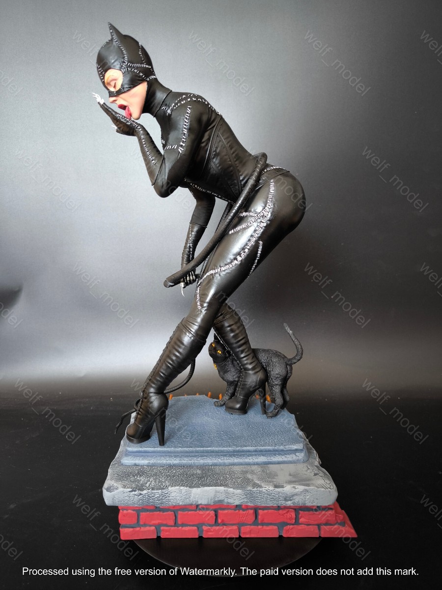 Painted Catwoman Statue 1/4 Sexy Figure | eBay