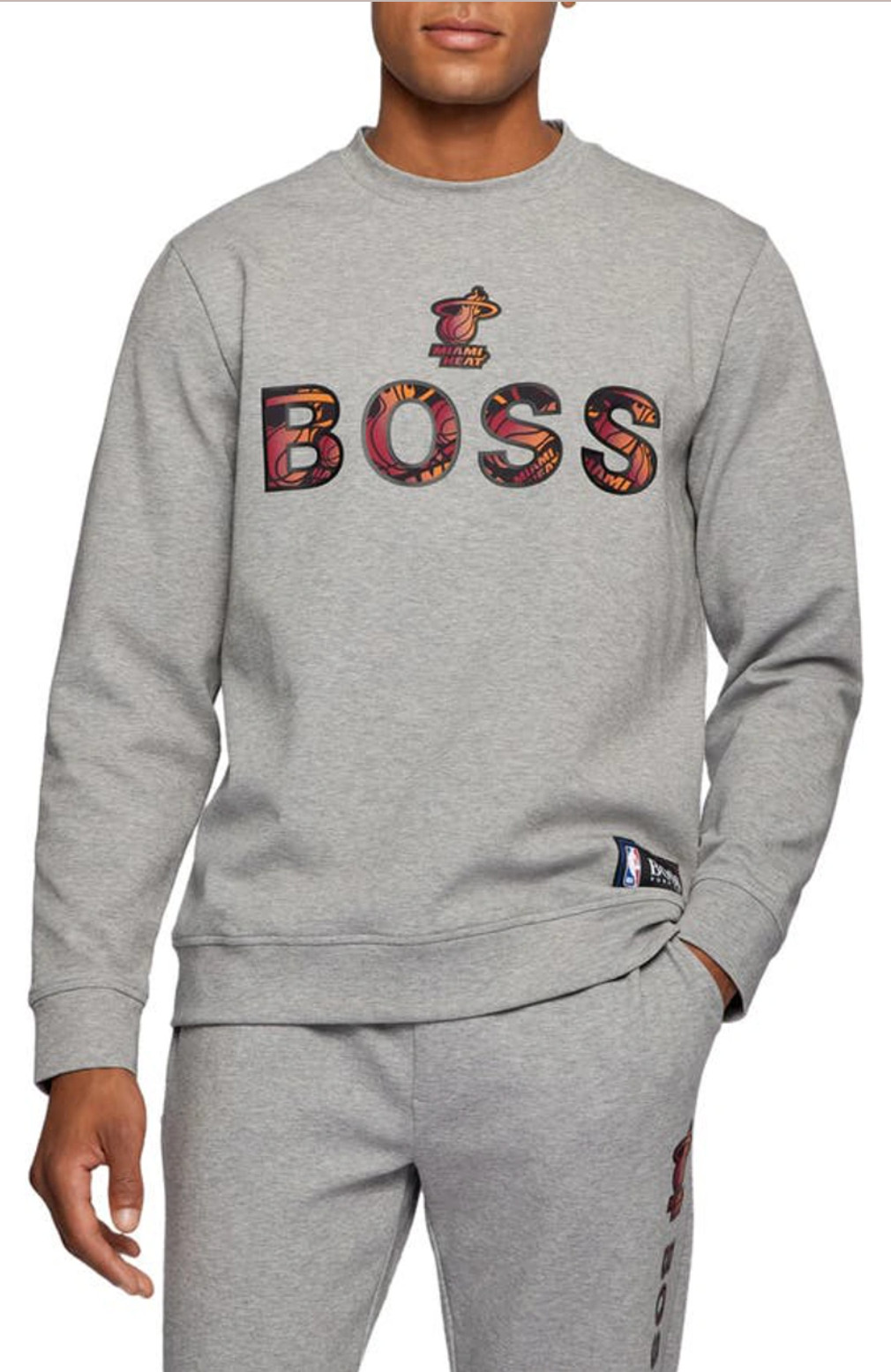 Boss X NBA Miami Heat Pullover Sweater Sweatshirt Jacket Jumper