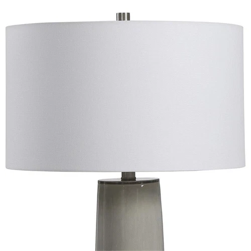Uttermost Abdel Contemporary Ceramic and Iron Glaze Table Lamp in Gray - Picture 4 of 8